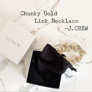 Chunky Gold Link Statement Necklace by J.CREW